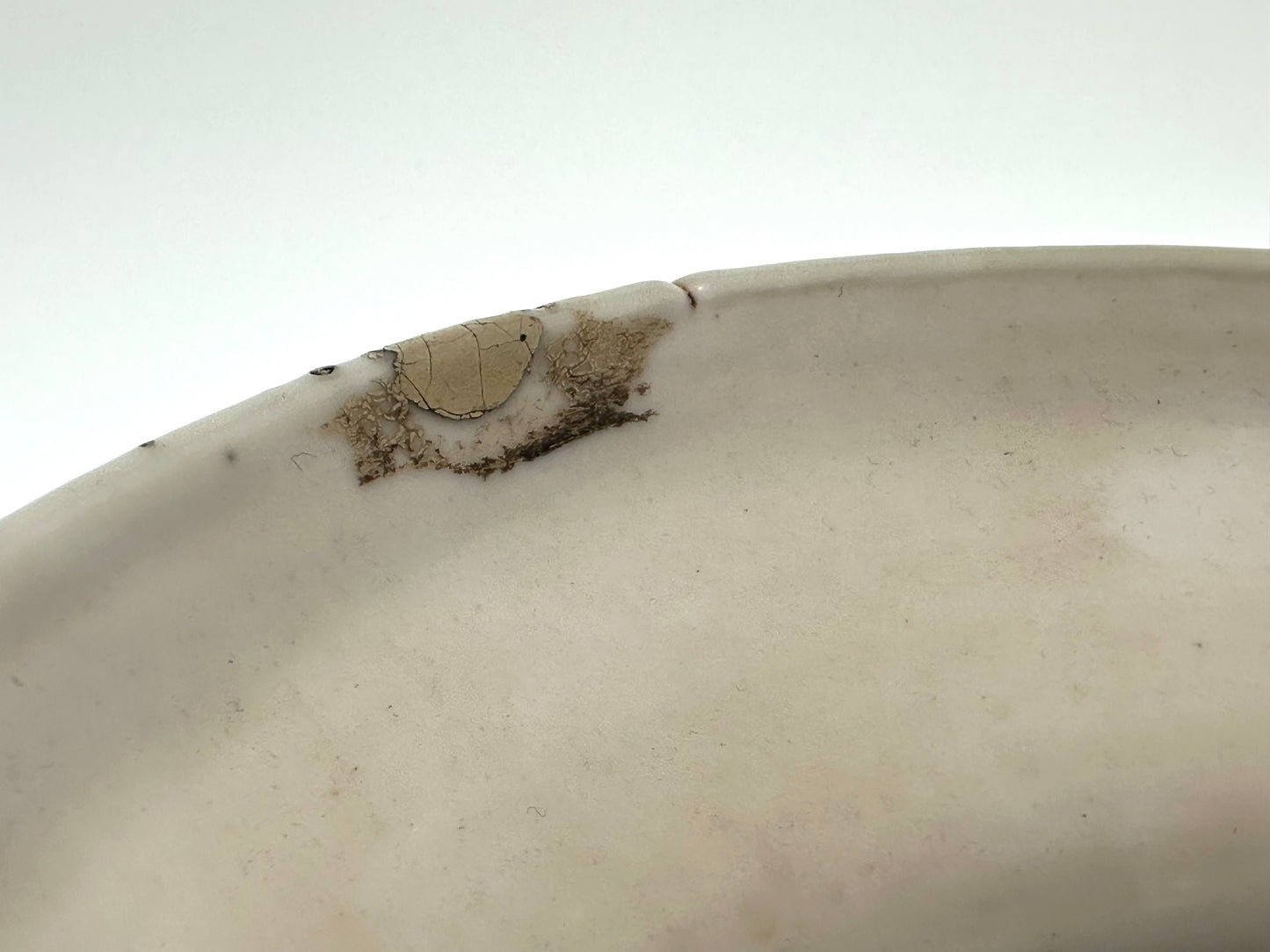 Antique Chinese Qing Dynasty Blue & White Celadon-Ground Vase Immortals 24"H