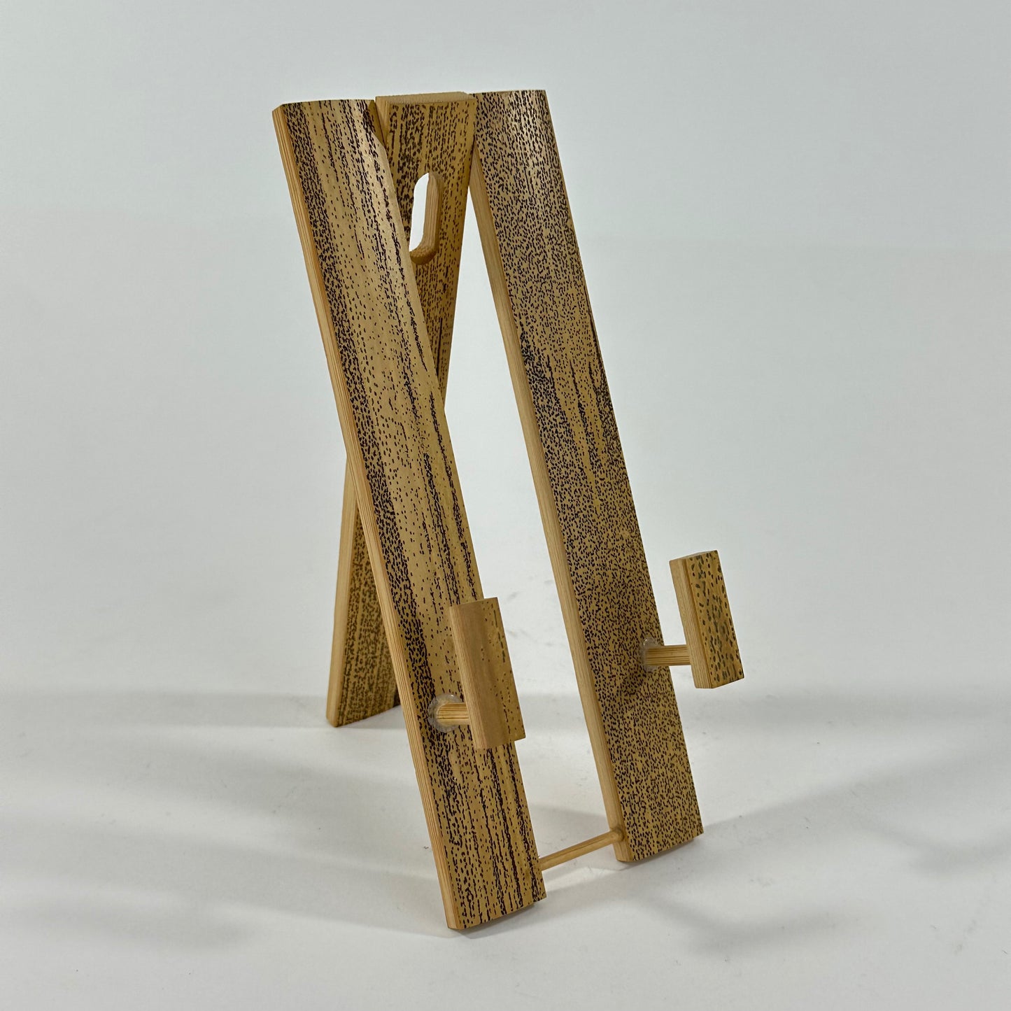 Vintage Japanese Collapsible Bamboo Sensu Stand Folding Fan Display Holder