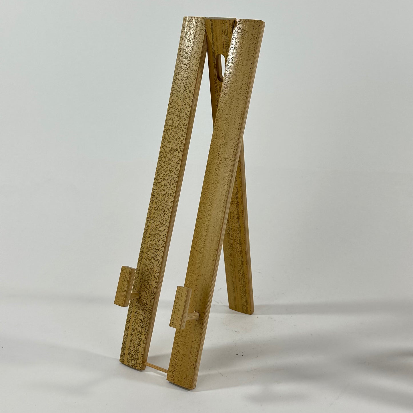 Vintage Japanese Collapsible Bamboo Sensu Stand Folding Fan Display Holder
