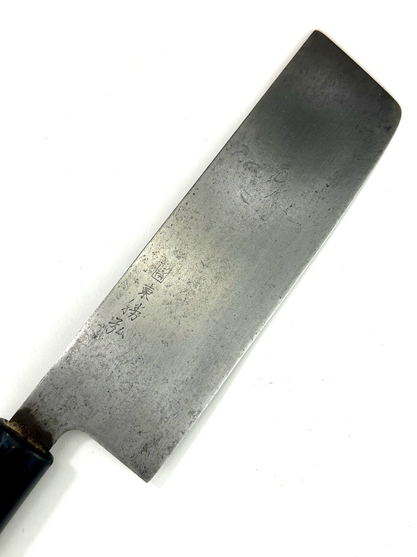 Vintage Japanese Signed Chef's Nakiri Hocho Sushi 6.5" Knife Laminated Samurai Steel