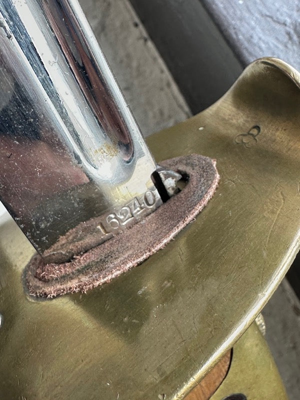 Rare Antique Japanese Type 25 Cavalry Sword Meiji c1896 Tokyo Artillery Arsenal Four Cannonballs Stamp 37" LS#119