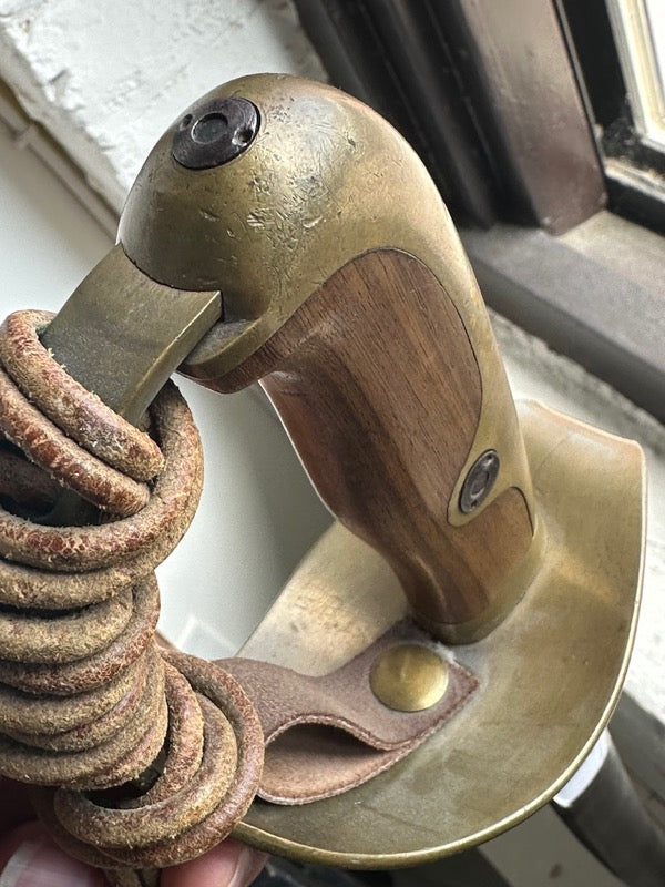 Rare Antique Japanese Type 25 Cavalry Sword Meiji c1896 Tokyo Artillery Arsenal Four Cannonballs Stamp 37" LS#119