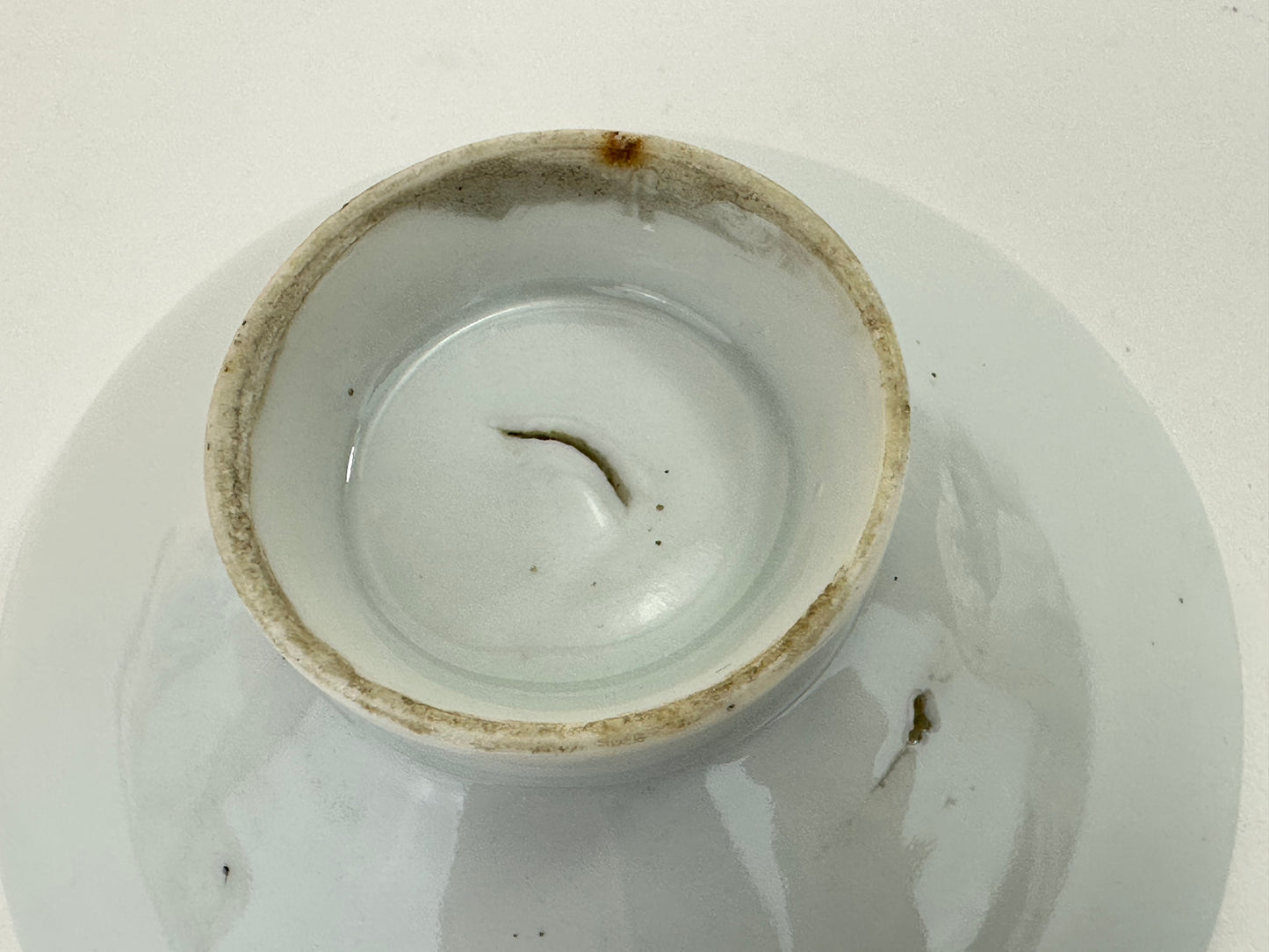 Antique Japanese Taisho Era c1920's Military Sake Cup Sakazuki ~3"W