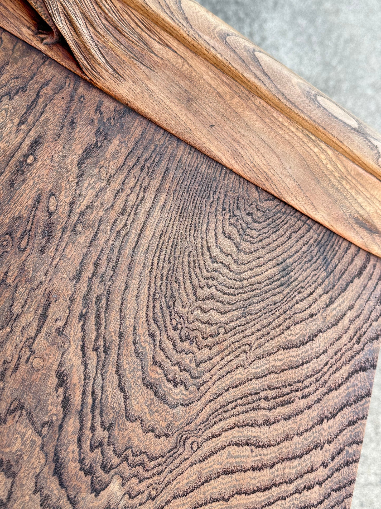 Rare Antique Japanese Keyaki Chadansu c1937 Cabinet Carved Crane & Turtle Finials Persimmon Trim 36"W