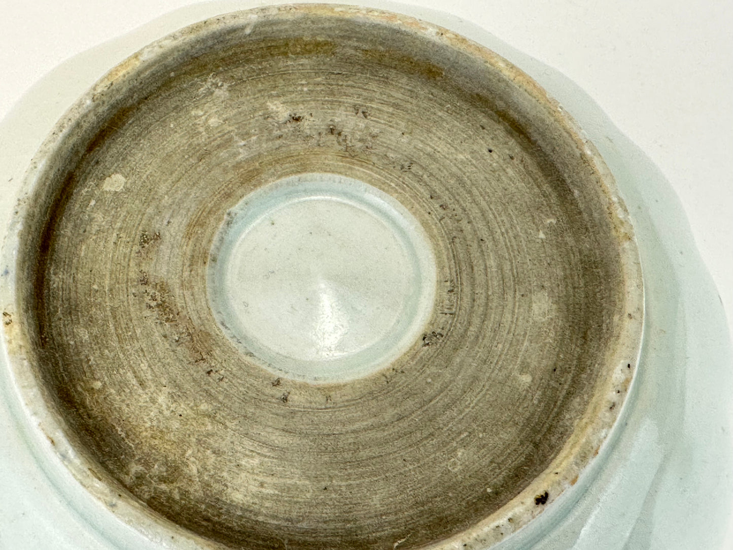 Antique Japanese Imari Scalloped Porcelain Bowl Underglaze Blue Design 6.25"W