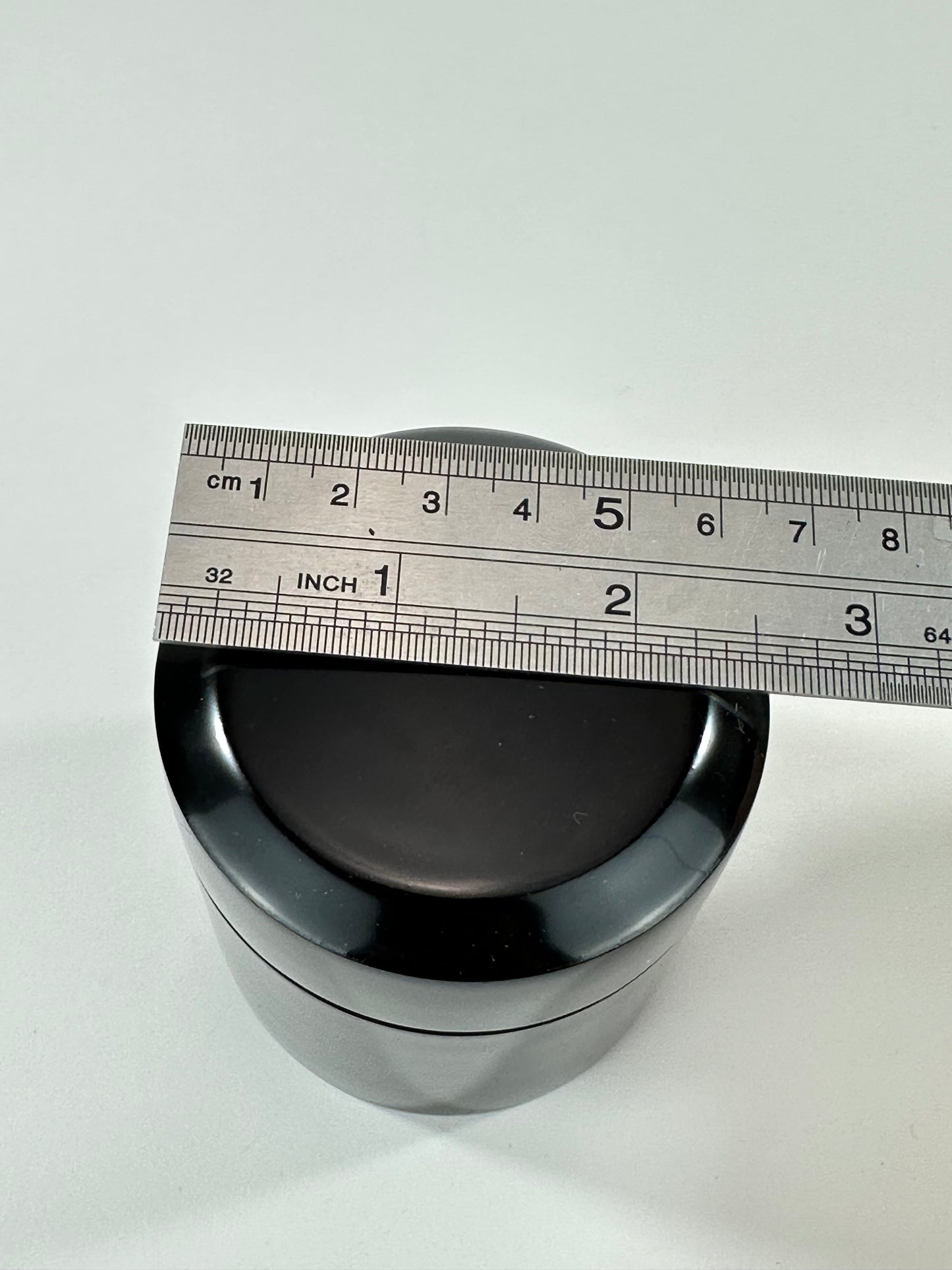 Japanese Fubuki Natsume Black Lacquer Cylindrical Tea Caddy Chanoyu