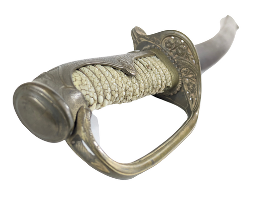 Japanese Type 19 Cavalry Officer’s Saber (Kyū-guntō) Ray Skin Hilt Meiji c1886 Sword LS109