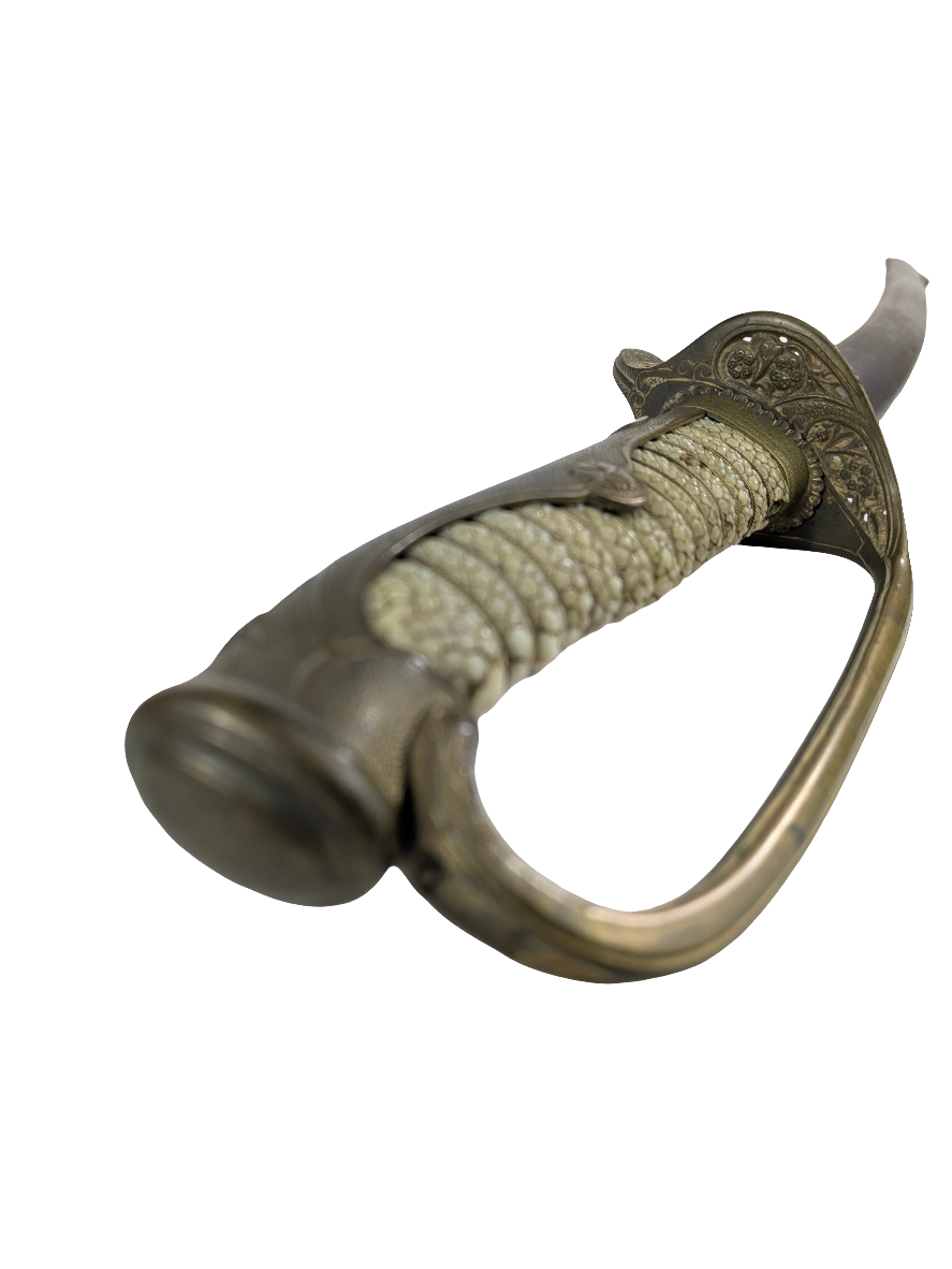 Japanese Type 19 Cavalry Officer’s Saber (Kyū-guntō) Ray Skin Hilt Meiji c1886 Sword LS109