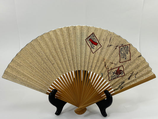 Vintage Japanese Paper Sensu Folding Fan