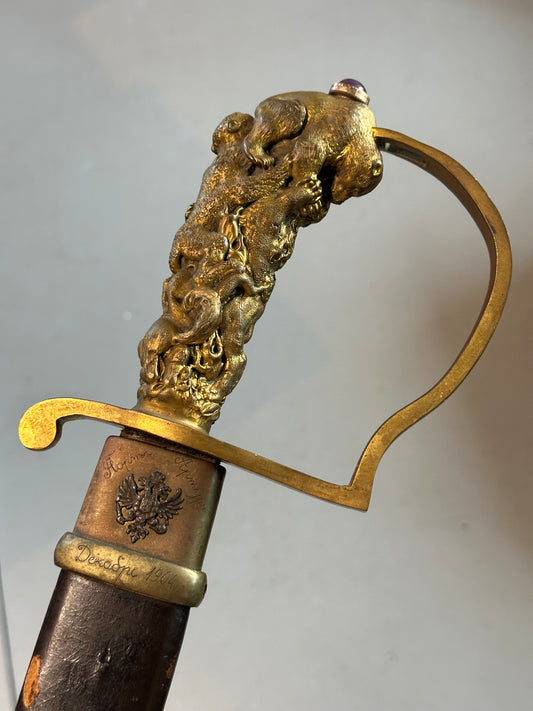 Imperial Russia Presentation Officer’s Saber for Port Arthur, December 1904 37" LS#220