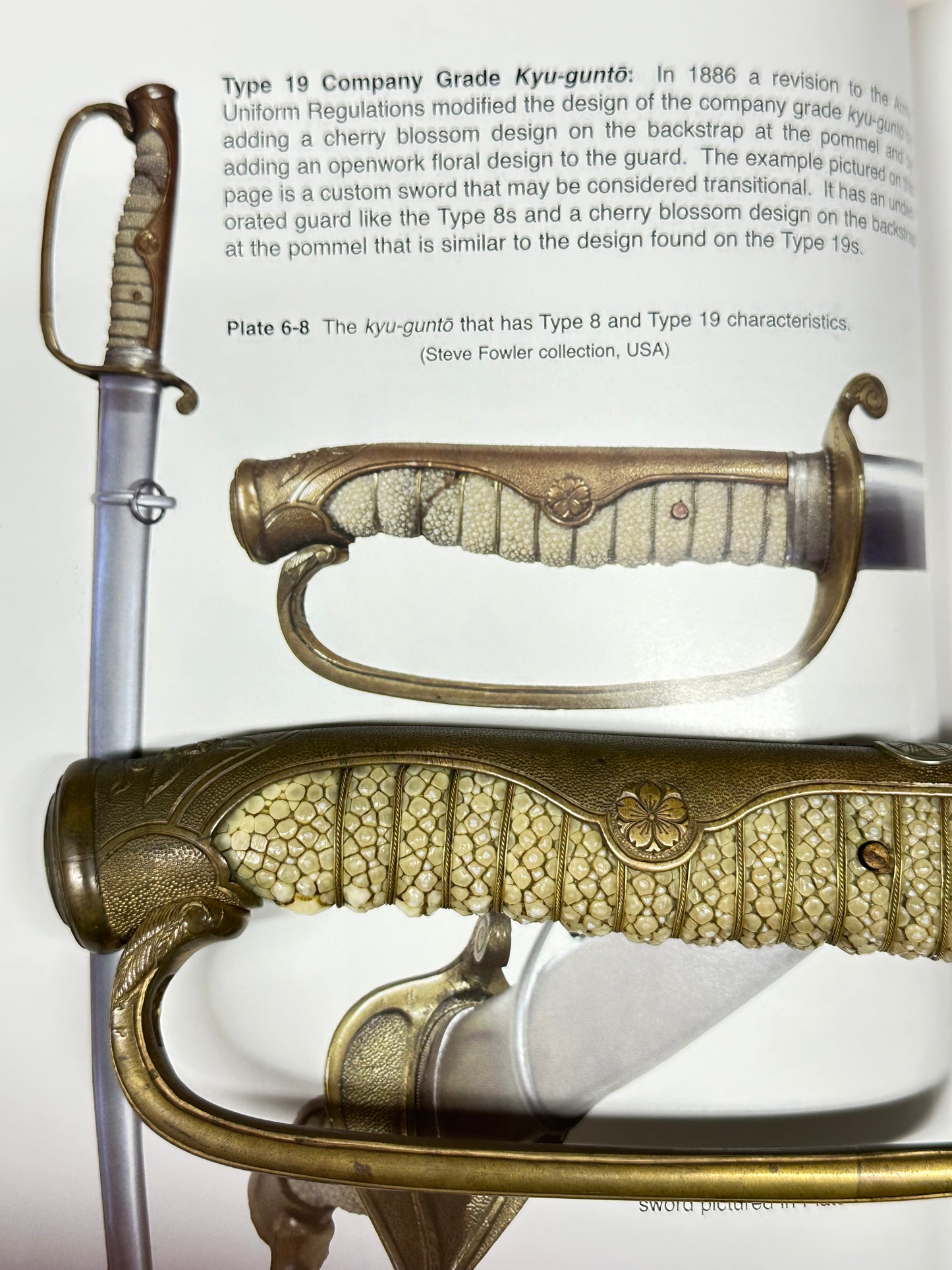 Japanese Type 19 Cavalry Officer’s Saber (Kyū-guntō) Ray Skin Hilt Meiji c1886 Sword LS109
