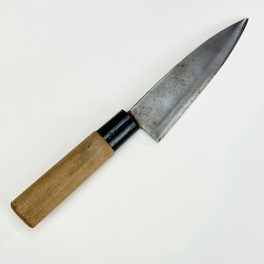 Vintage Japanese Signed Chef's Hocho Sushi 5.5" Knife Laminated Samurai Steel