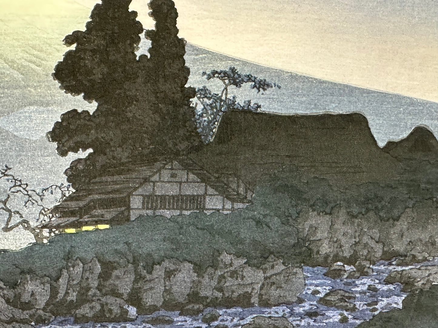 Shotei Takahashi Giclee Woodblock Print Mt Fuji from Mitsukubo 10"x15"