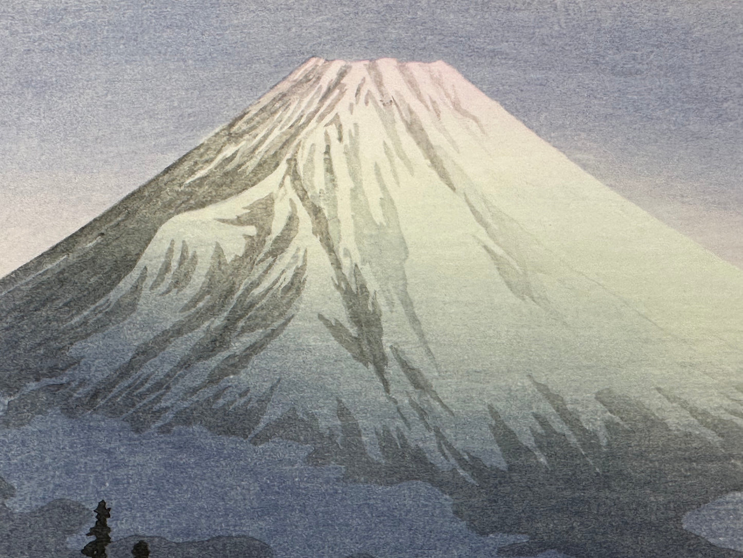 Shotei Takahashi Giclee Woodblock Print Mt Fuji from Mitsukubo 10"x15"