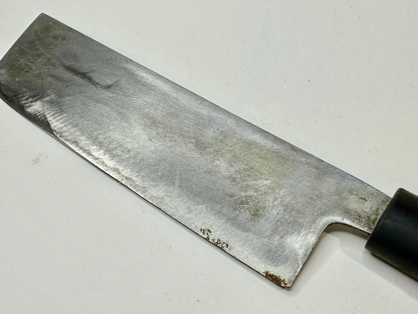 Vintage Japanese Signed Chef's Nakiri Hocho Sushi 6.5" Knife Laminated Samurai Steel