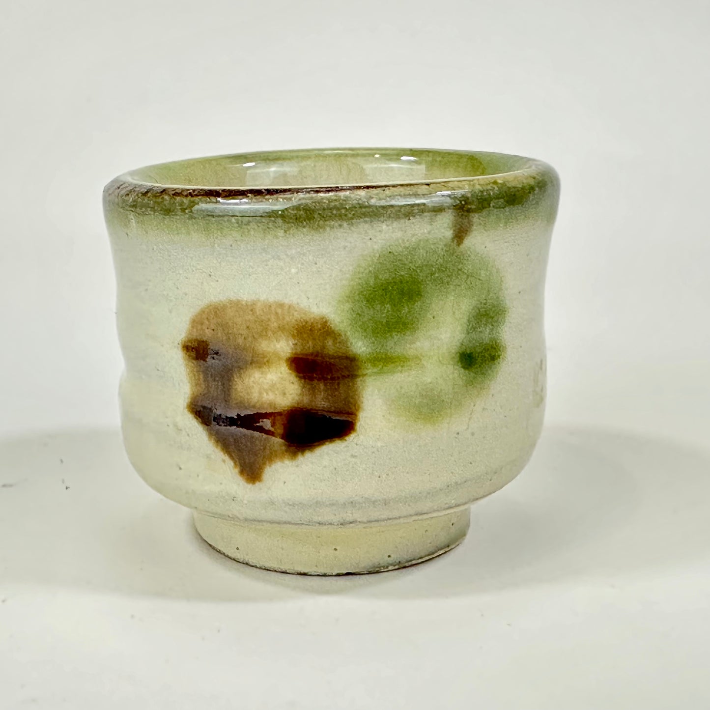 Vintage Japanese Late Showa Era Pottery Sake Cup 2"