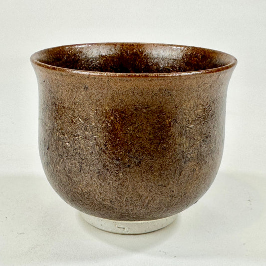 Vintage Japanese Late Showa Era Pottery Sake Cup Signed 2.25"