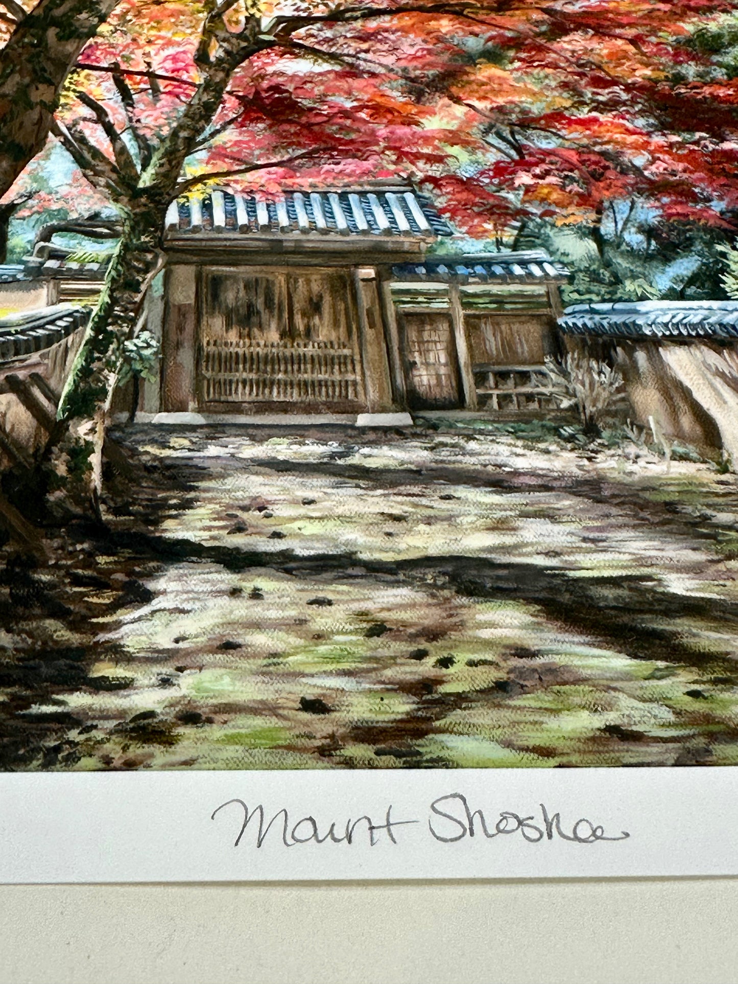 "Mt Shosha" by Laura Virgin Signed Giclée Print 9"x11" Limited Edition