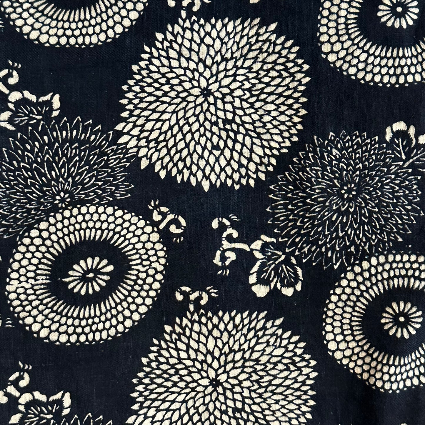 Antique Japanese 19th Century Textile - Katazome Indigo 26"x62" #86