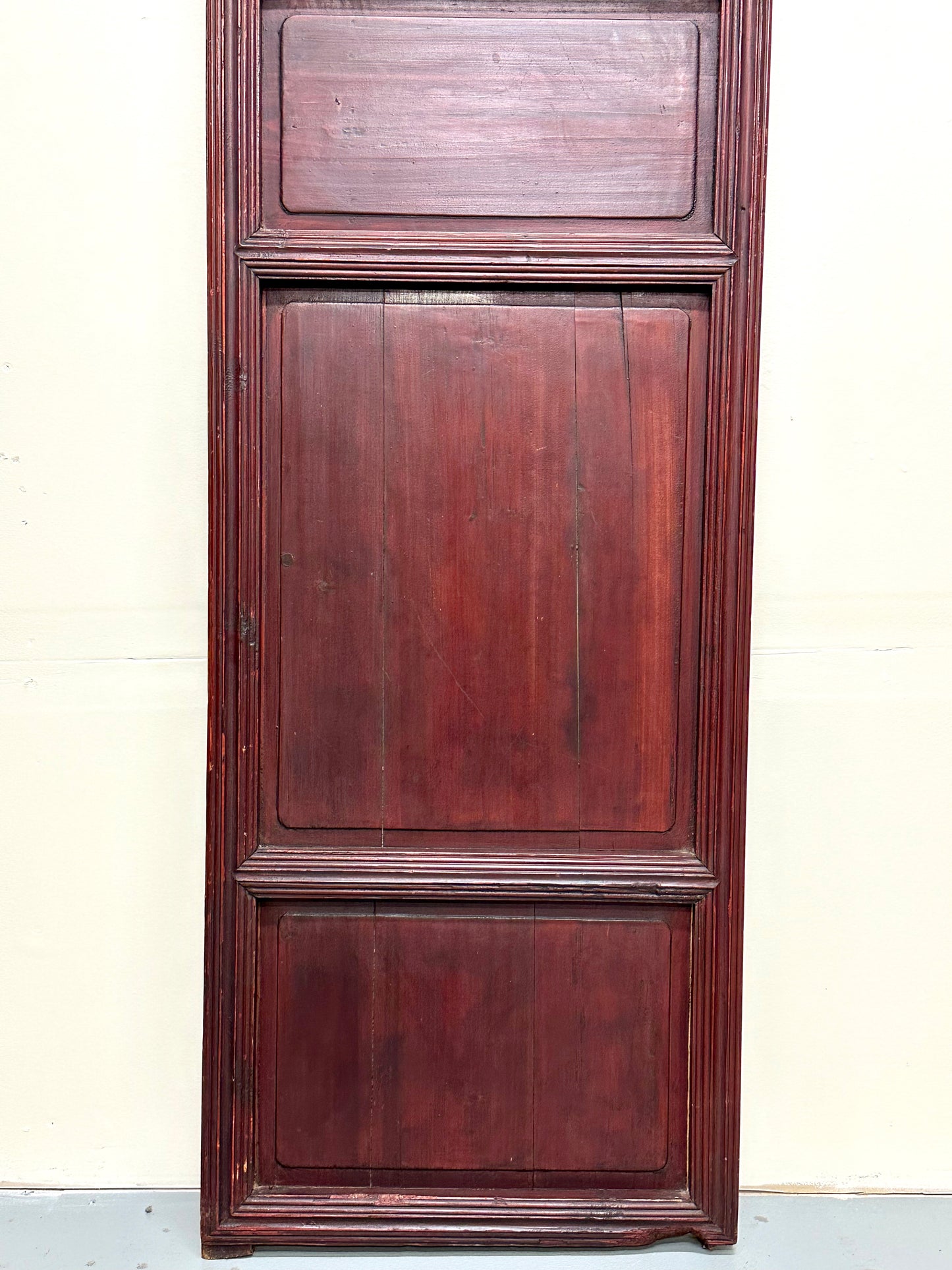 Antique Chinese Qing Dynasty 19th Lattice Wood Window/Door Panel