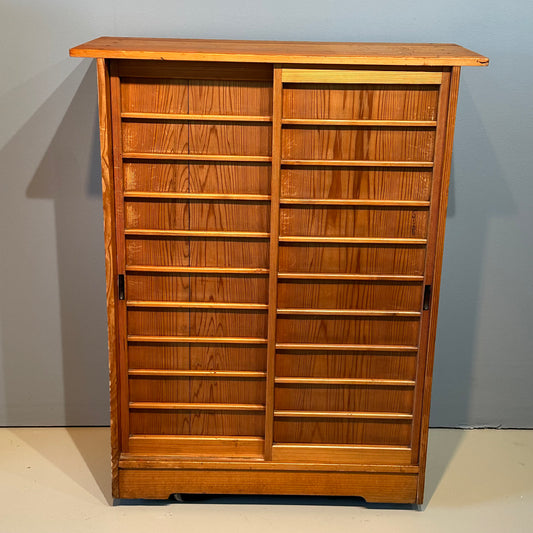 Antique Japanese Getabako Shoe Cabinet Meiji Era c1890’s Sugi Wood 36"