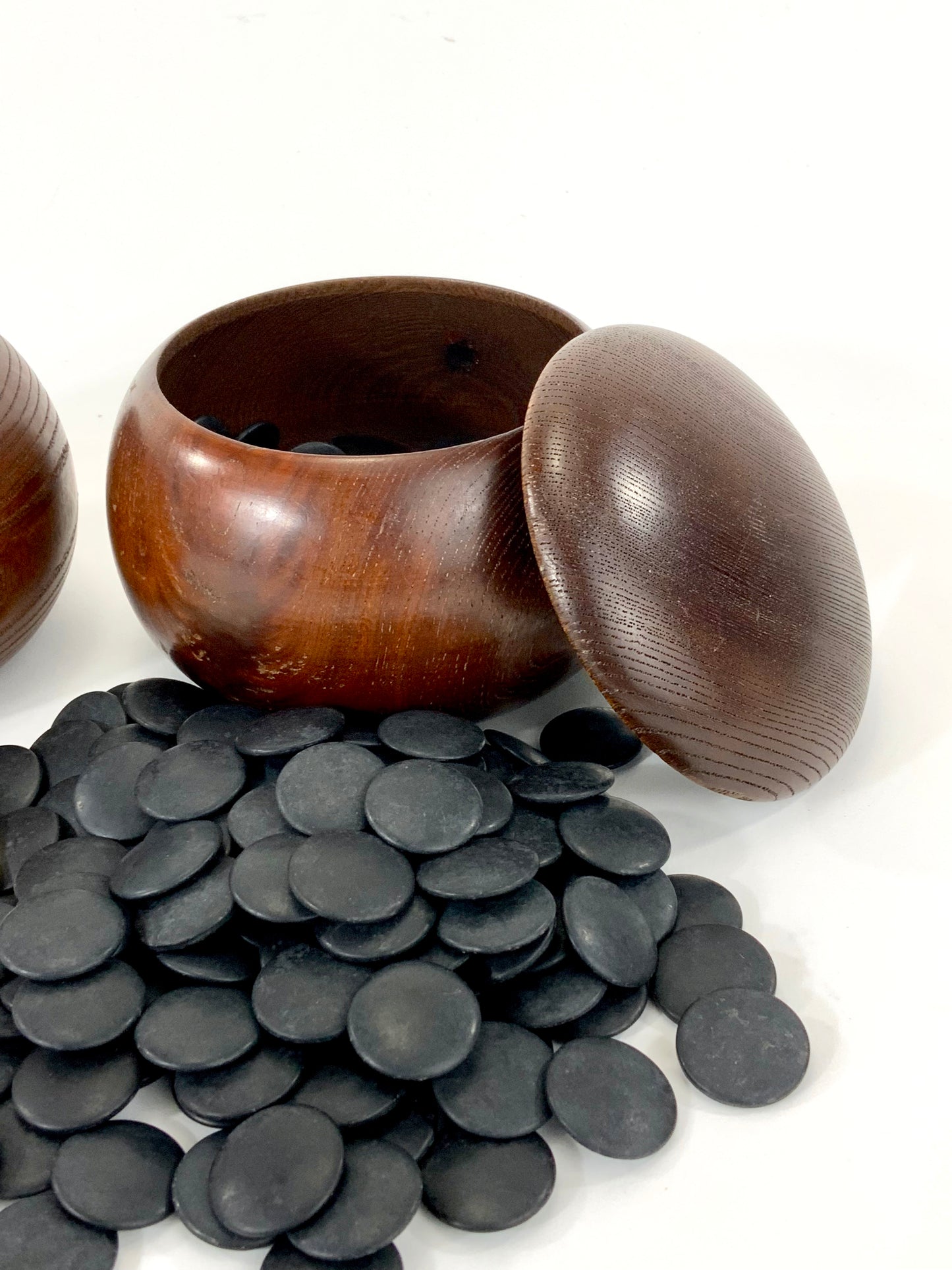 Vintage Go Stones Natural Shell & Slate w/ Keyaki Bowls 5mm