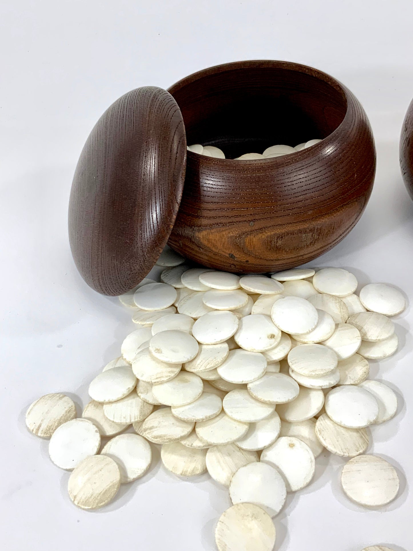 Vintage Go Stones Natural Shell & Slate w/ Keyaki Bowls 5mm