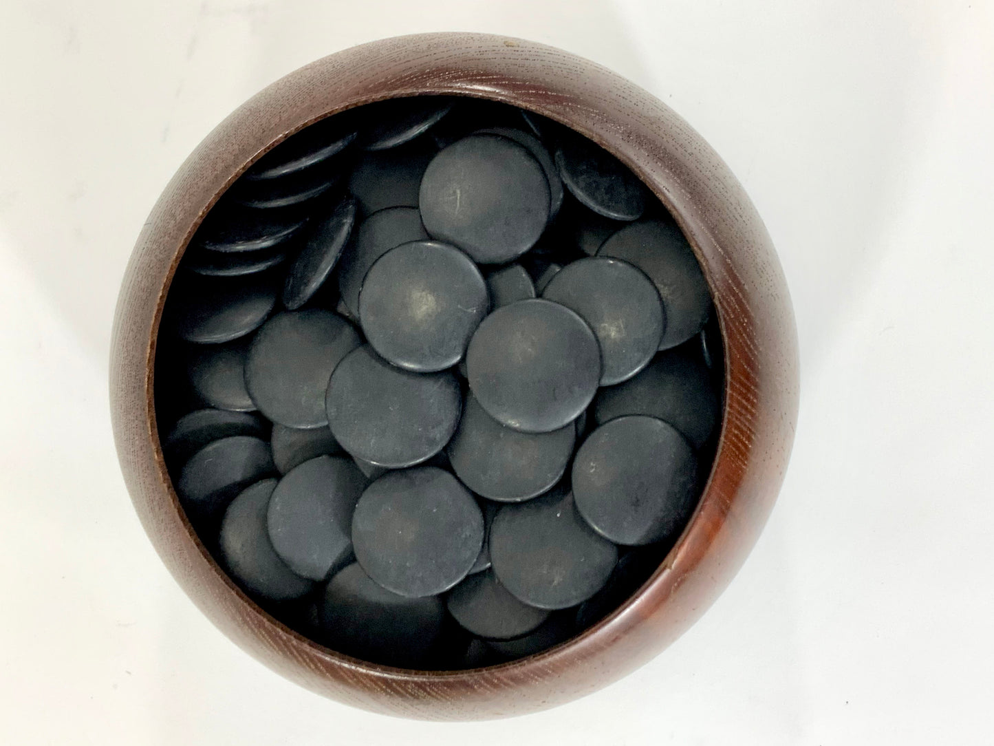 Vintage Go Stones Natural Shell & Slate w/ Keyaki Bowls 5mm