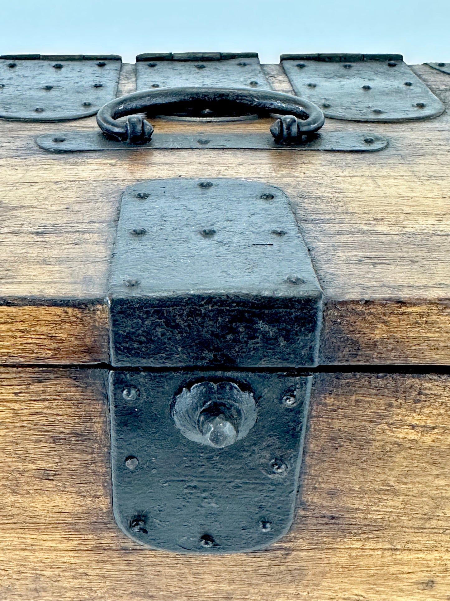 Antique Japanese c1880’s Kiri Wood Suzuribako Calligraphy Tansu Chest 11"