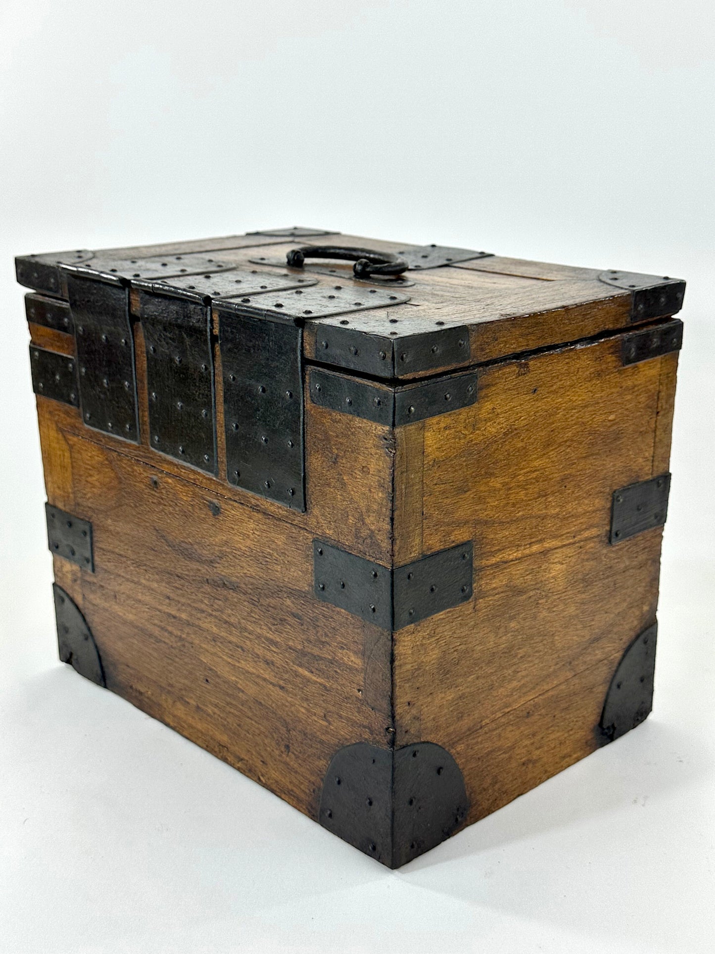 Antique Japanese c1880’s Kiri Wood Suzuribako Calligraphy Tansu Chest 11"