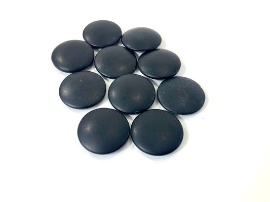 Vintage Japanese Go Game Stones 9mm X10 For Replacement - Black Slate