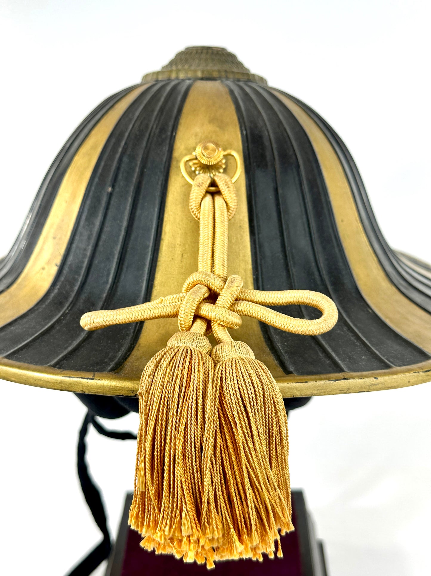 Japanese Edo Period Samurai Jingasa Kabuto Helmet Vine-Oak Mon LS#117