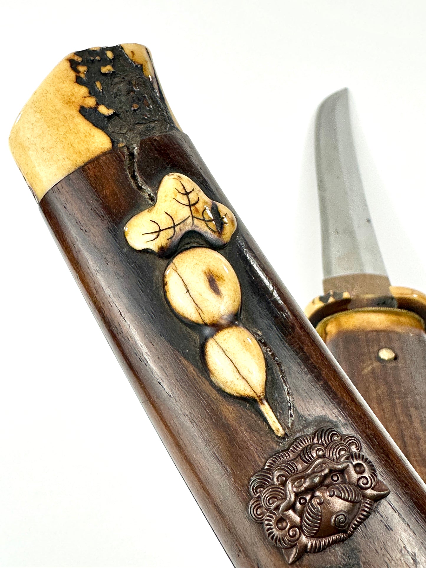 Japanese Samurai Tanto Short Sword Signed "Tomoyuki" c15th-18th Century LS#008