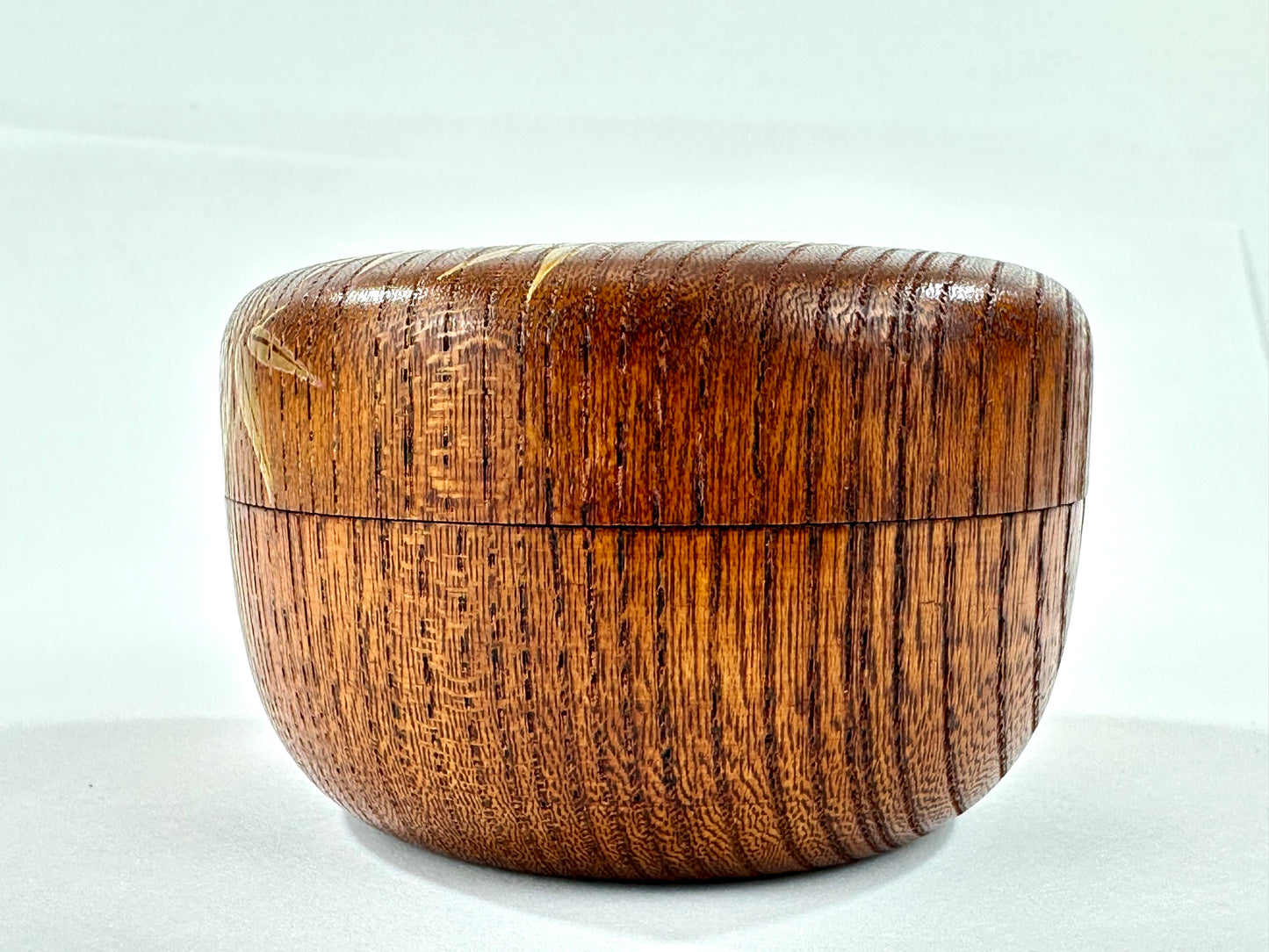 Japanese Keyaki Zelkova Wood Hira Natsume Take Bamboo Makie Tea Caddy