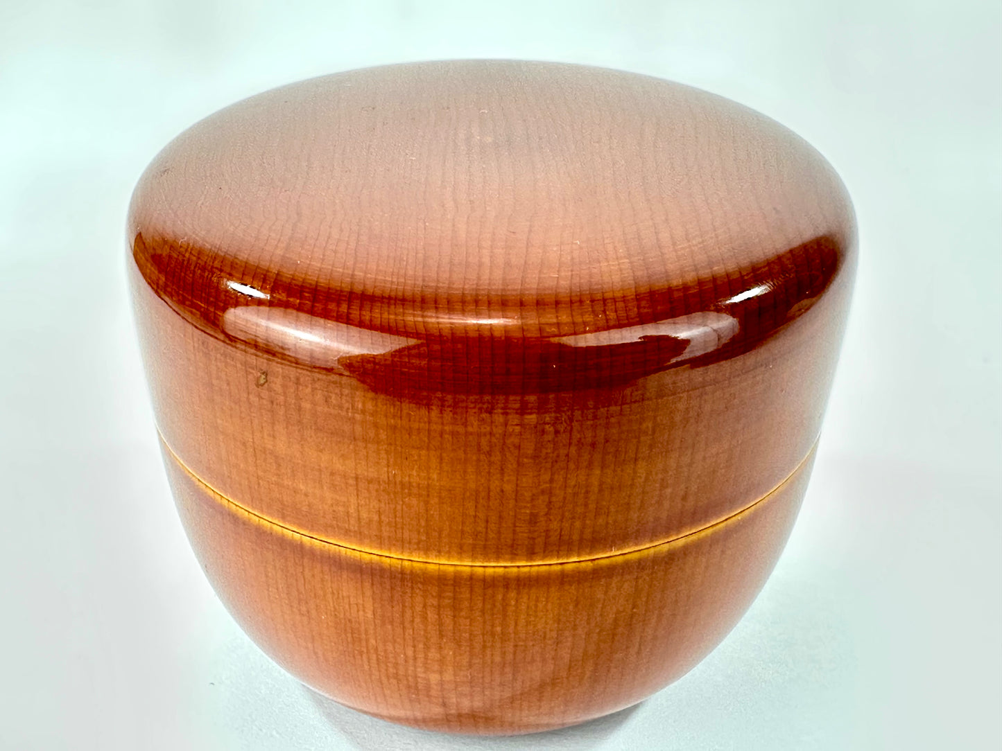 Hida Shunkei Nuri Lacquer Hira Natsume Tea Caddy w/ Box Takayama