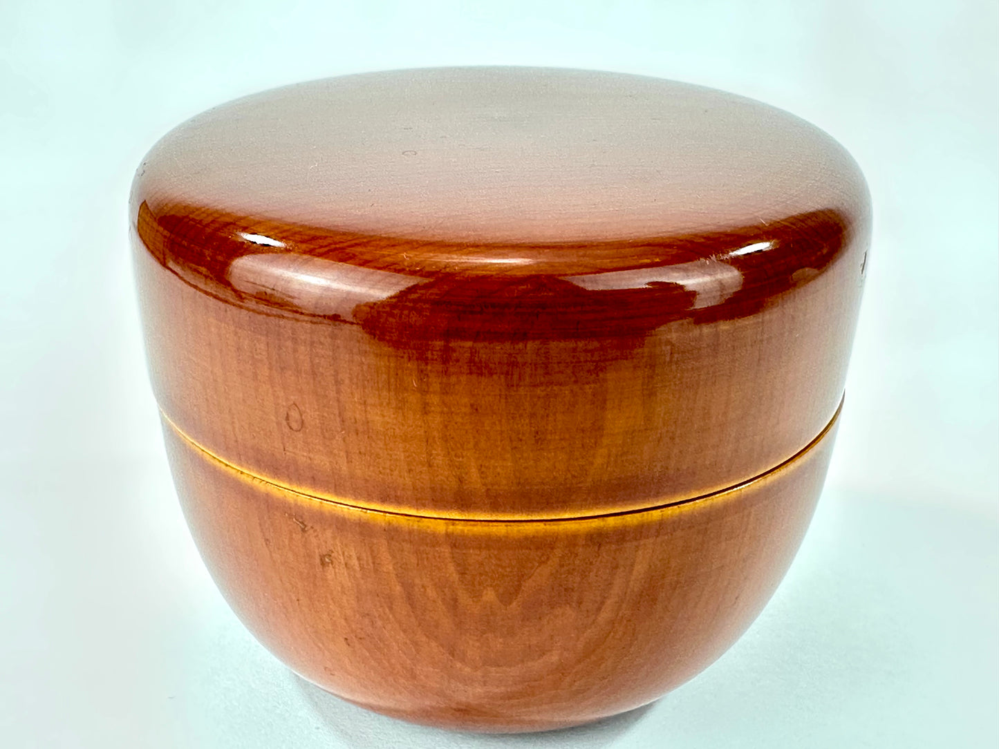 Hida Shunkei Nuri Lacquer Hira Natsume Tea Caddy w/ Box Takayama