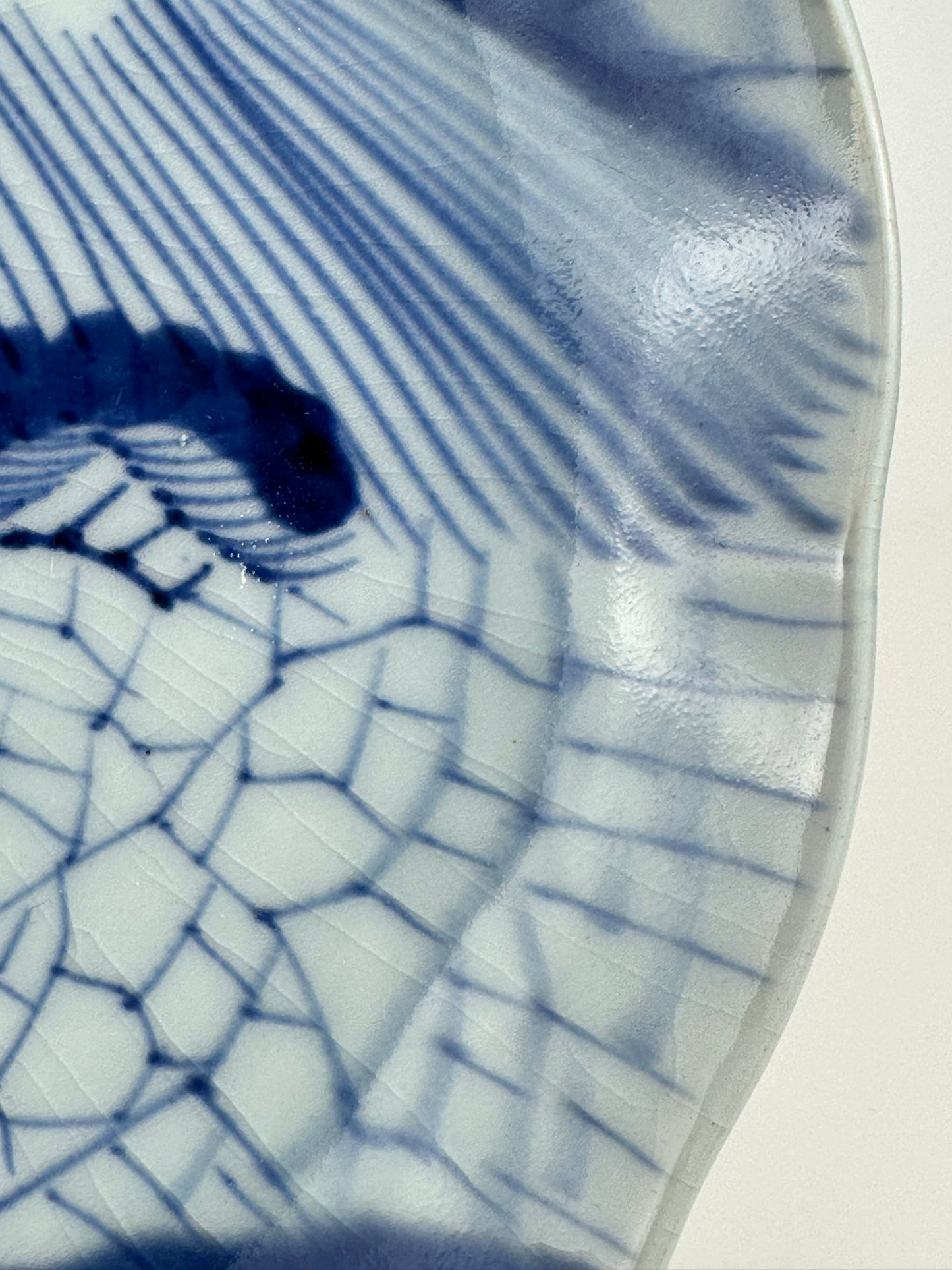 Antique Japanese Late Edo Imari Porcelain Plate with Mount Fuji & Pine Tree 11"