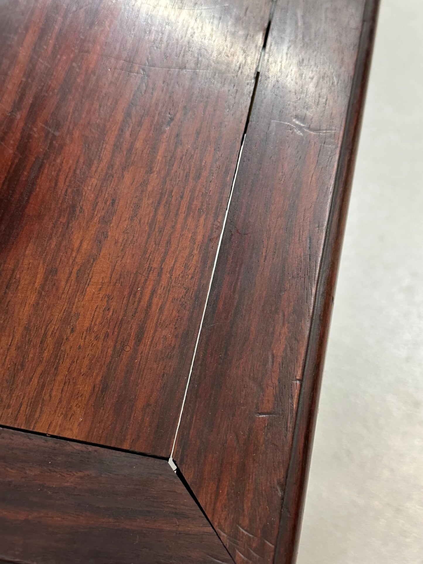 Antique Chinese Qing Dynasty Hongmu Hardwood Single Stool Available 20"H