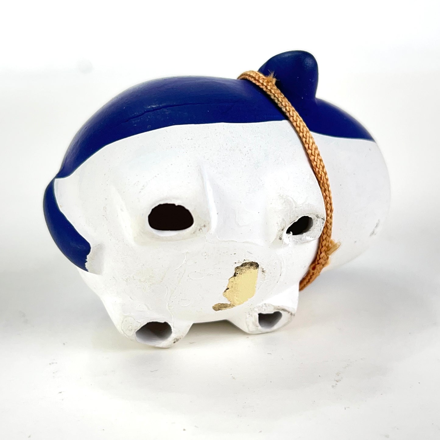 Vintage Japanese Zodiac Animal Ox Small Ceramic Bell 2”