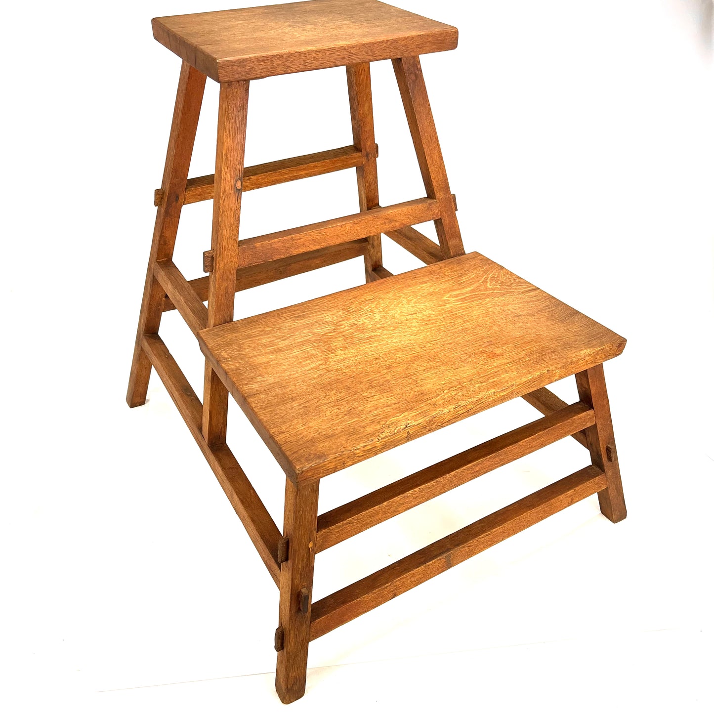 Antique Japanese Taisho Era c1920's Step-stool Mortis & Tenon Joinery