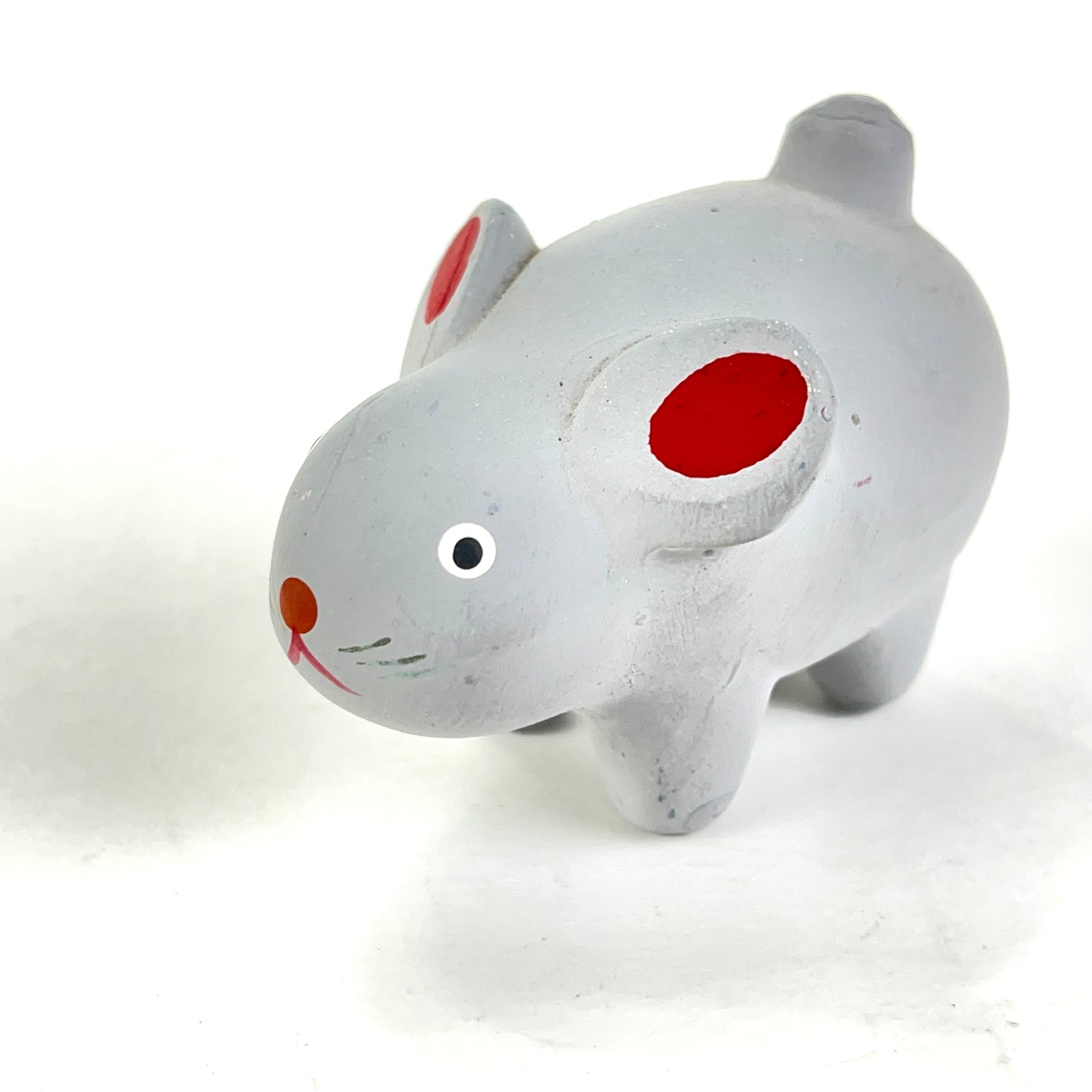 Vintage Japanese Zodiac Animal Rat Small Ceramic Bell 2”
