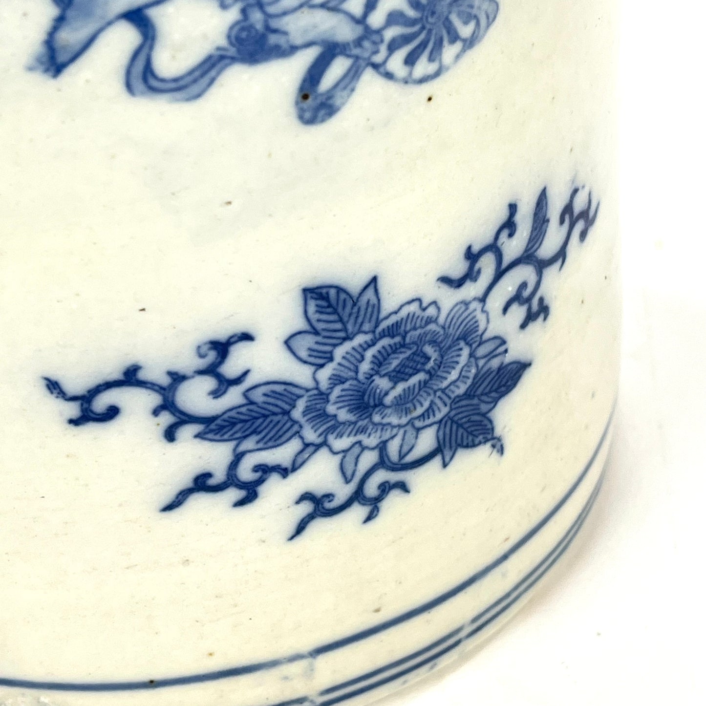 Antique Japanese Meiji Era c.1880 Ceramic Imari Hibachi Brazier w/ Cutout Handels 11”