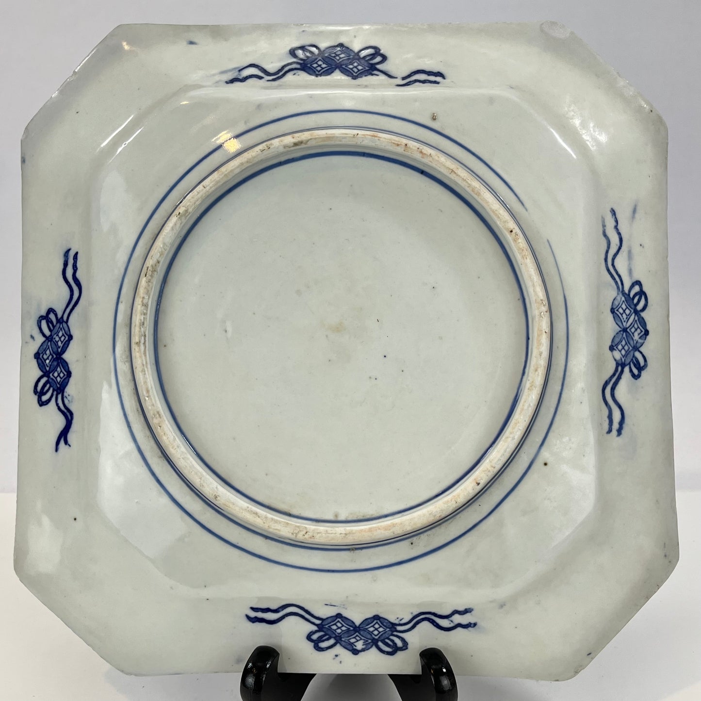 Antique Meiji Era Japanese Hexagonal Ceramic Imari Plate 10”