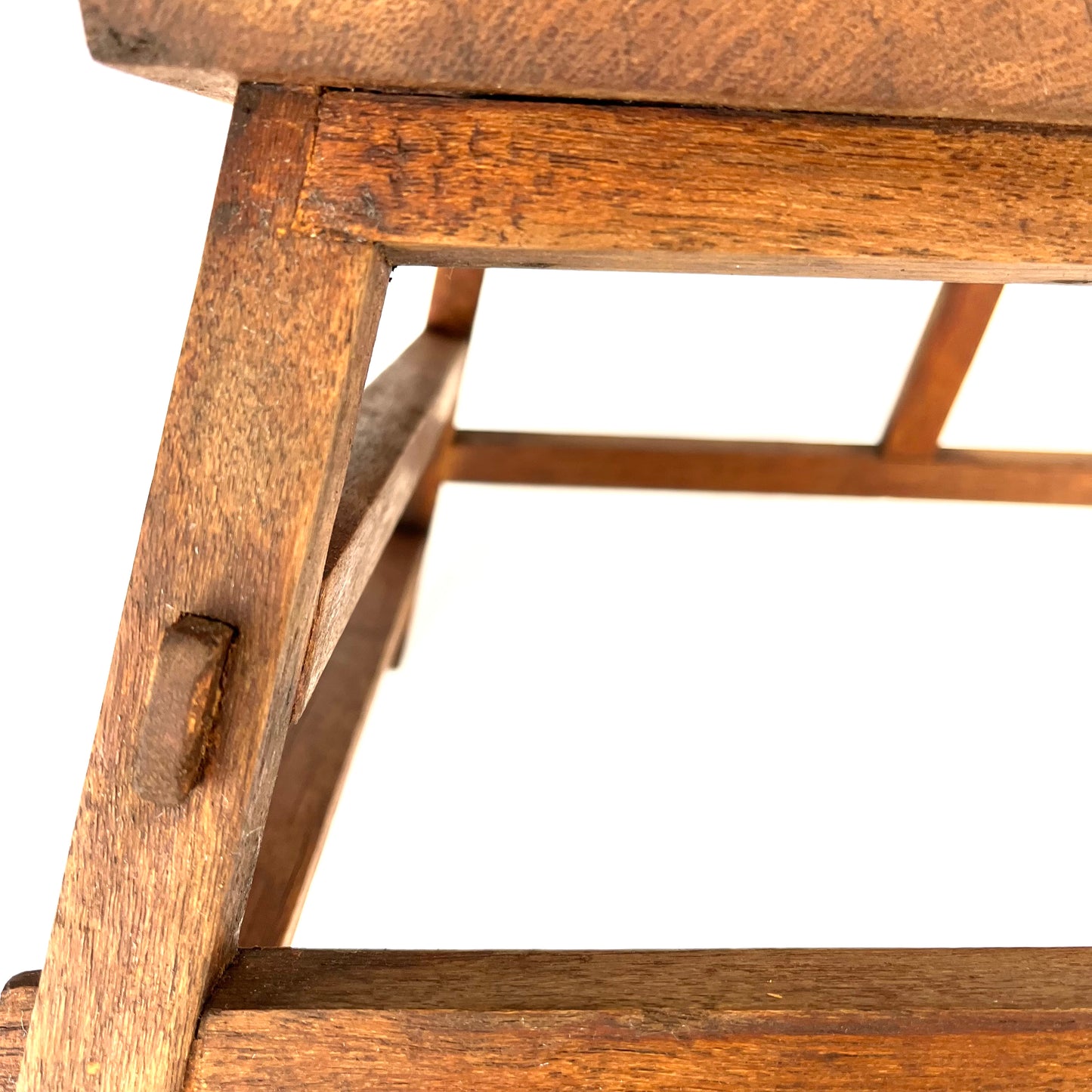 Antique Japanese Taisho Era c1920's Step-stool Mortis & Tenon Joinery
