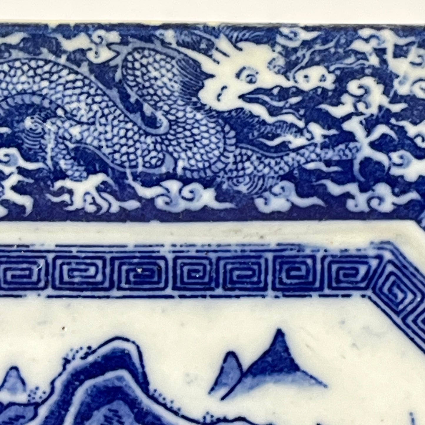 Antique Meiji Era Japanese Hexagonal Ceramic Imari Plate 10”