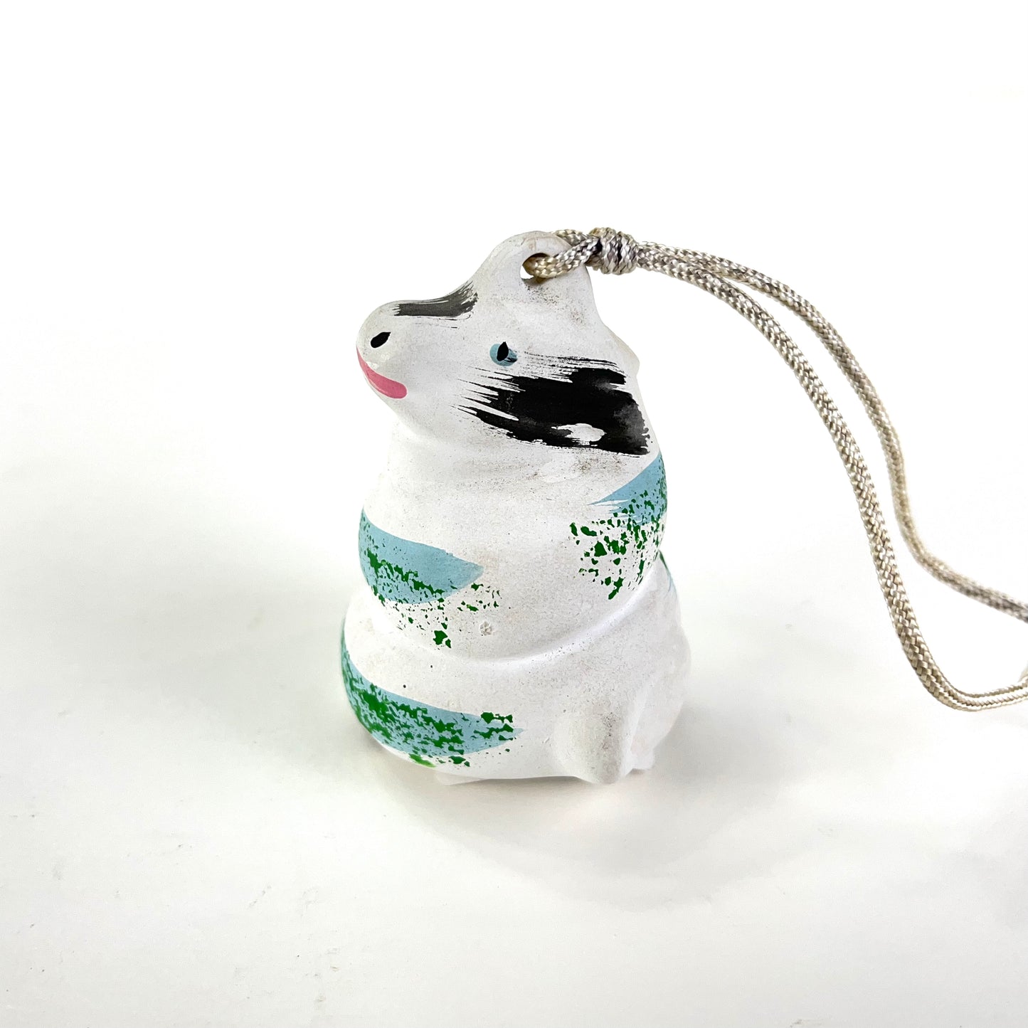 Vintage Japanese Zodiac Animal Dragon Small Ceramic Bell 2”