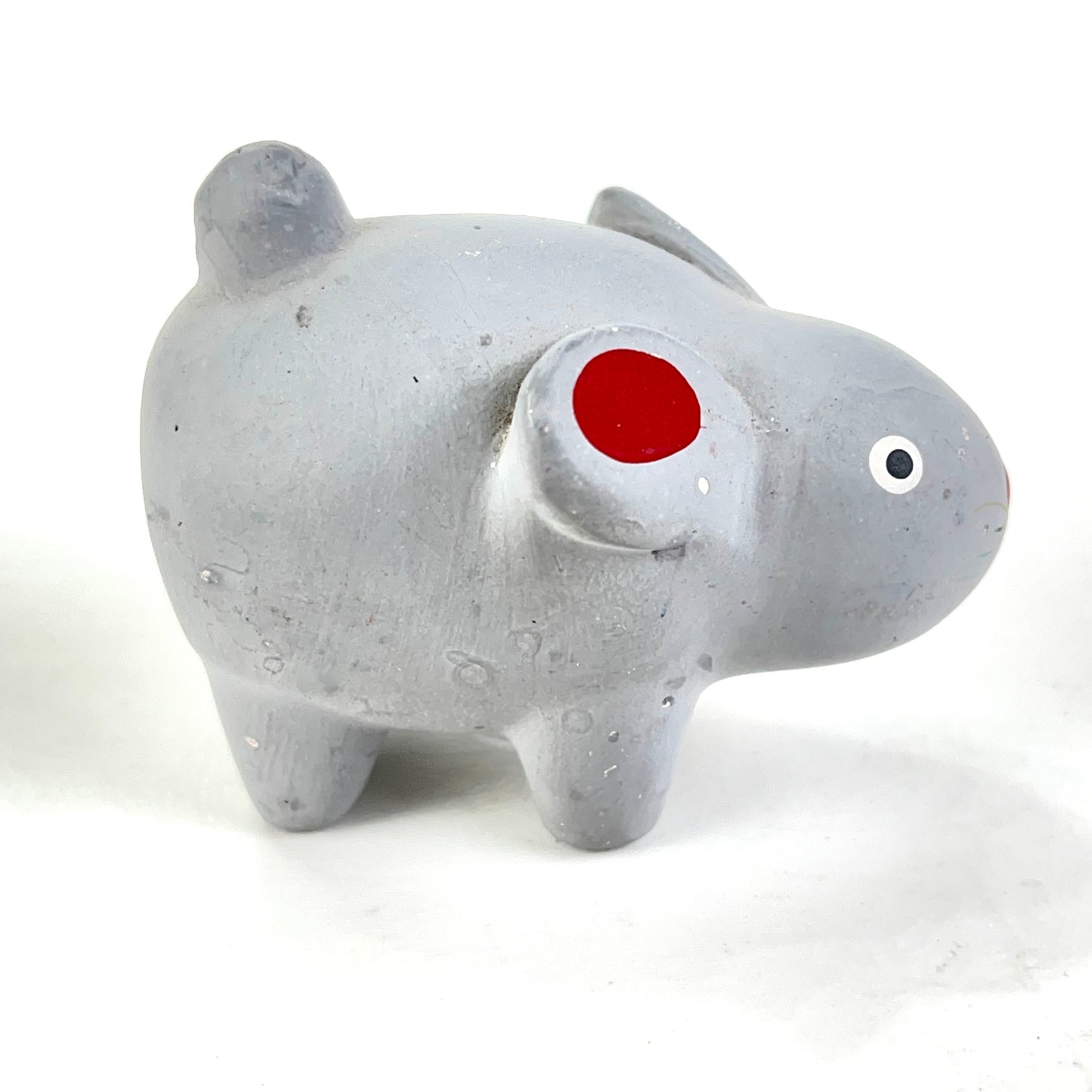 Vintage Japanese Zodiac Animal Rat Small Ceramic Bell 2”