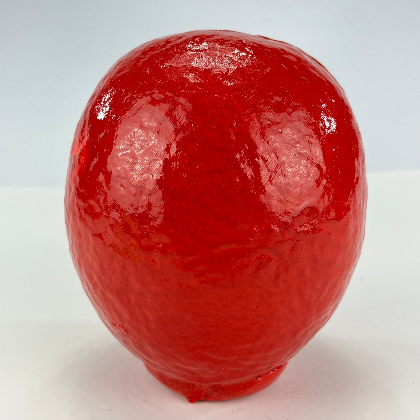 Japanese Traditional Papier-mâché  Daruma Wishing Doll in Red 6"H