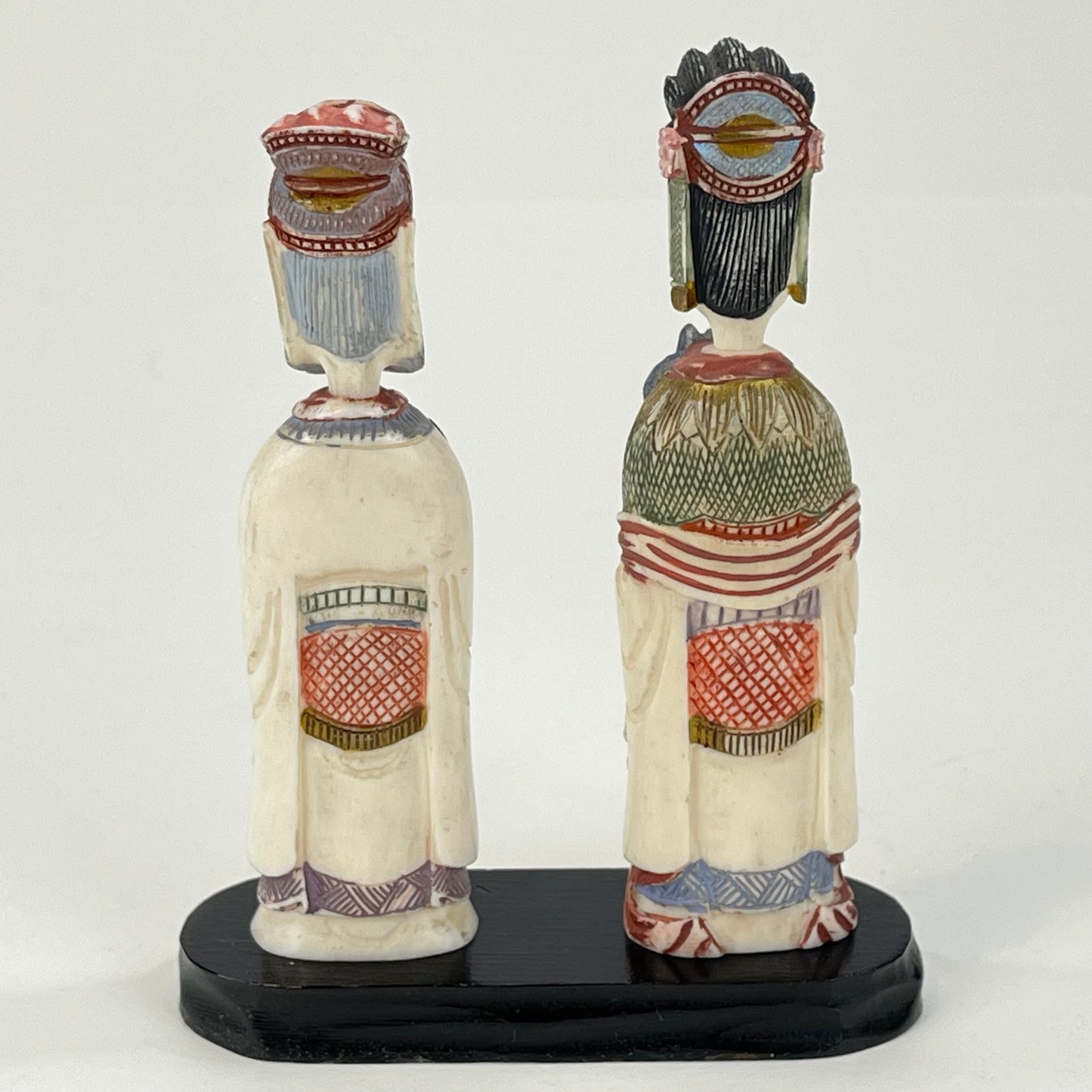 Vintage Chinese Pair of Snuff Bottles Man & Woman