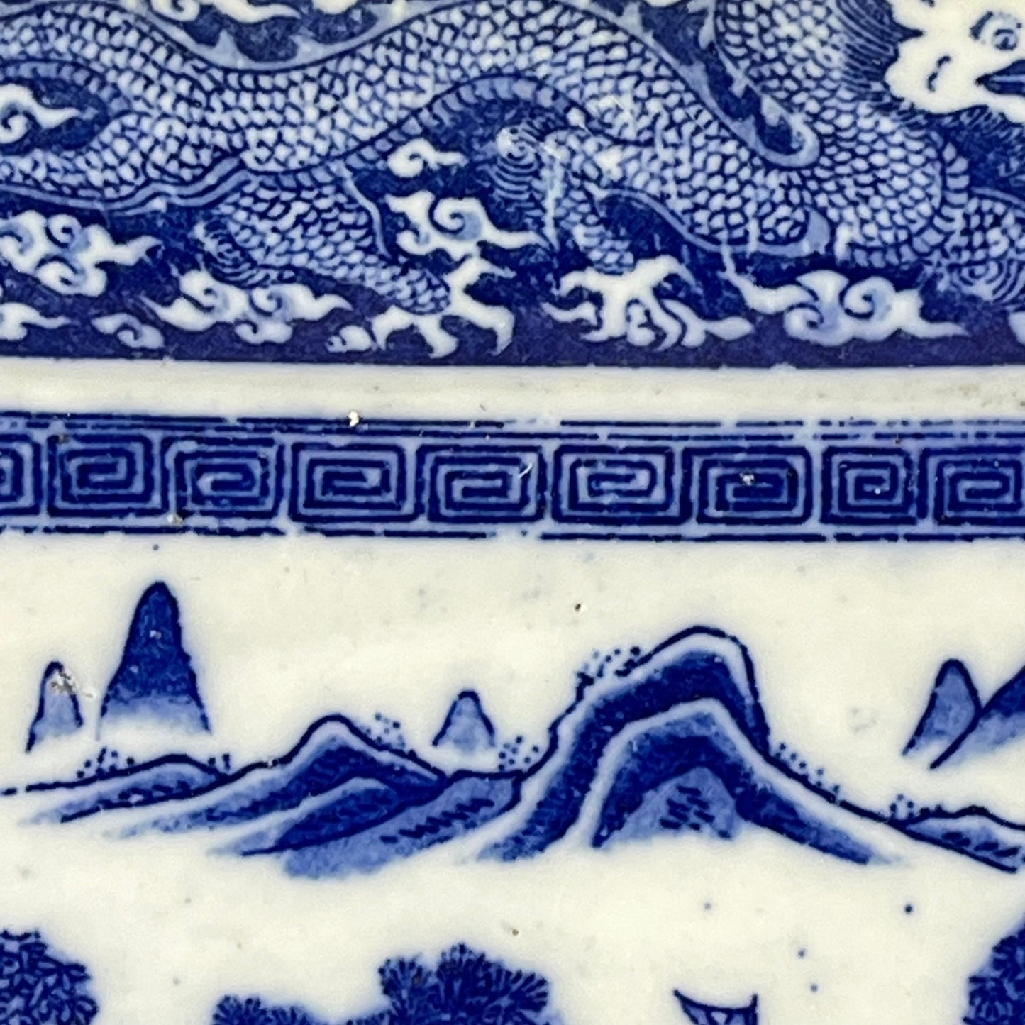 Antique Meiji Era Japanese Hexagonal Ceramic Imari Plate 10”